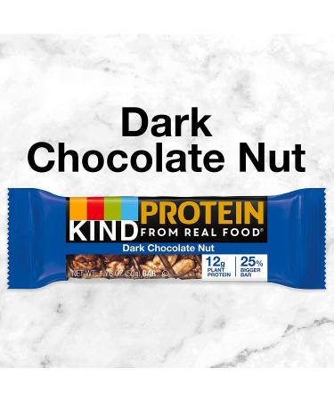 KIND Protein Bars Double Dark Chocolate Nut 12 Count - Gluten Free - 12g Protein - 1.76oz - Pack of 1 - Buy Online on GoSupps.com