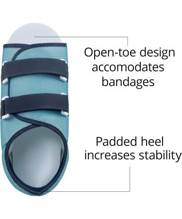 Ossur Mesh Top Post-Op Shoe for Men | Post Surgery Recovery Soft Tissue & Trauma Care | Open-Toe Breathable Design Extended Straps | Large Size - Buy Online on GoSupps.com