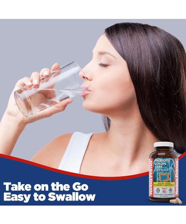 Yerba Prima Prebiotic Colon Care Capsules - 400 Caps - Fiber & FOS Dietary Supplement - Buy Online on GoSupps.com