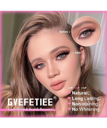 15ML Strong Hold Eyelash Extension Kit by GVEFETIEE - Waterproof Lash Bond & Seal & Remover for Individual Lashes Clusters - Buy Online on GoSupps.com