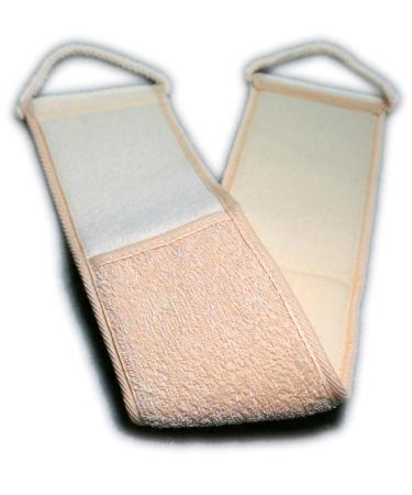 2Pack Natural Linen Exfoliating Back Scrubber for Shower - Deep Clean & Invigorate Skin | Men & Women - Buy Online on GoSupps.com