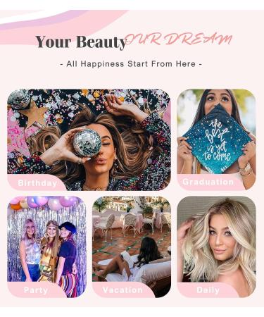 Aegenacess 24pcs French Ombre Medium Coffin Press on Nails Set for Women - Glossy False Nails with Pink Ballerina Design | Full Cover Stick on Manicure Tips - Buy Online on GoSupps.com