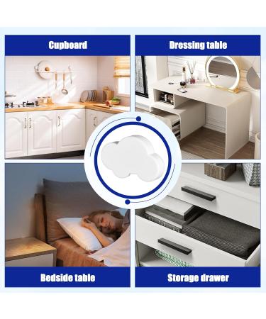 Buy EUIOOVM 6 Pack Cute White Cloud Cartoon Drawer Knobs - Fun Cabinet Pulls for Kids' Furniture - Buy Online on GoSupps.com