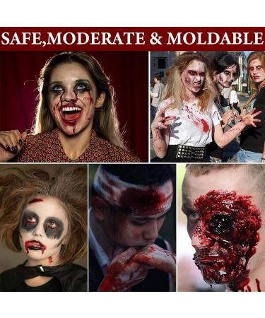 Professional Fake Blood Spray Makeup Kit | Special Effects Halloween Zombie Wound & Scar Wax for Cosplay - Buy Online on GoSupps.com