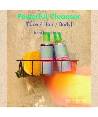 CHASIN' RABBITS Mindful Bubble Cleanse | Vegan Face & Body Cleanser with Charcoal | 200mL - Buy Online on GoSupps.com