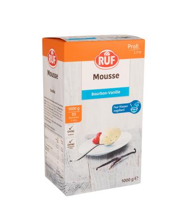 RUF Bourbon Mousse Vanilla with Natural Vanilla Aroma Elegant Dessert for All Occasions Mousse with Water Preparation 1 x 1000g