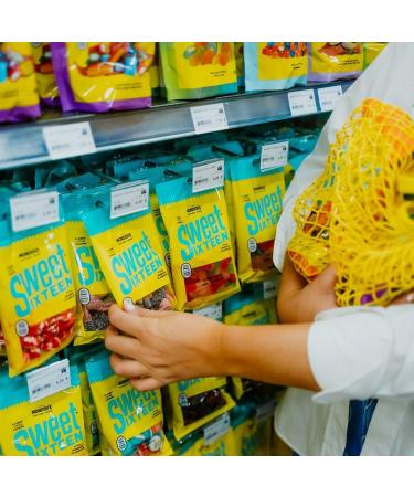 Sweet Sixteen Original Candy Classic Mix of Sweet and Sour-Coated Gummies 1kg per Pack Peanut & Nut-Free Candies Soft Chewy and Always Fresh 1 kg - (Pack of 1) - Buy Online on GoSupps.com