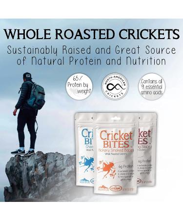 Cricket Bites: Assorted Edible Insects 3-Pack | Portland-made Snacks - Buy Online on GoSupps.com