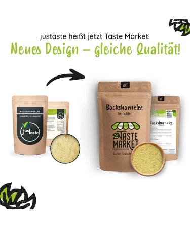  TASTE Guter Geschmack 2 kg of various sizes Ground Bockshorn Clover | Bockshorn Tea | Spices | Powder | Fenugreek Powder | Goat's Clover Seeds - Buy Online on GoSupps.com