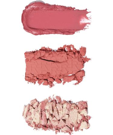 Revolution Beauty London Revolution Blush Icon Palette Cream & Pressed Powder Blush Highly Pigmented Face Palette Vegan & Cruelty Free 3 Colors Aura Points Rose - Buy Online on GoSupps.com