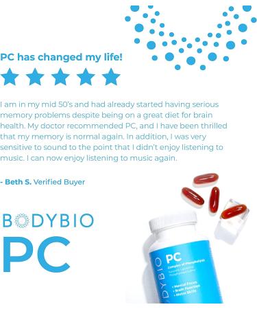 BodyBio PC Liposomal Phospholipid Complex - 100 Non-GMO Softgels for Optimal Health - Buy Online on GoSupps.com
