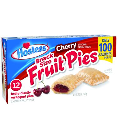 HOSTESS Snack Size Cherry Fruit Pies, 12 count, 12 oz (Pack of 6)