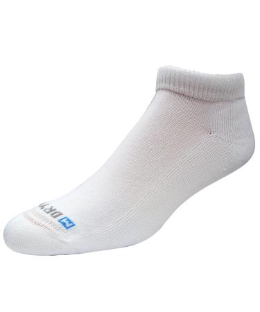 Drymax Diabetic Mini Crew Socks Small White