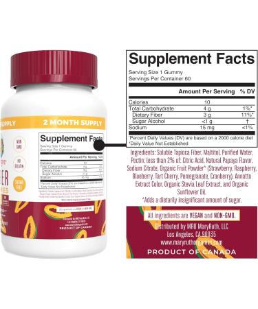 MaryRuth's Fiber & Vitamin D3 Gummies Bundle | Gut & Bone Health Support | Vegan Non-GMO - Buy Online on GoSupps.com