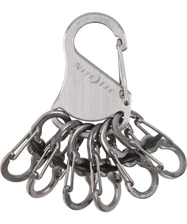 Nite Ize KeyRack Locker Steel Carabiner Chain with 6 Locking S-Biners - Stainless Steel - Buy Online on GoSupps.com