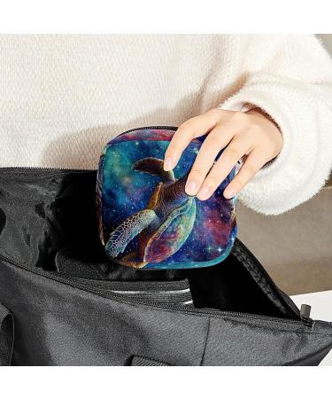 Galaxy Turtle Sanitary Napkin Storage Bag | Feminine Menstrual Cup Pouch | Nursing Pad Holder | Portable Period Bag for Women | Multi-colored 14 - Buy Online on GoSupps.com