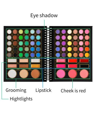 DE LANCI Makeup Palette for Teens - 78 Color Eyeshadow Kit | Perfect Gift Set for Teen Girls & Beginners - Buy Online on GoSupps.com