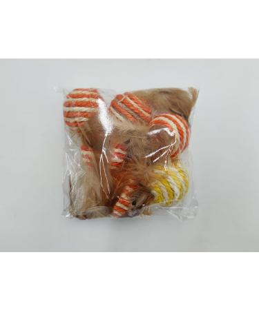 Shengruili Cat Sisal Balls - Set of 6 Eco-Friendly Interactive Toys for Kittens & Cats - Buy Online on GoSupps.com