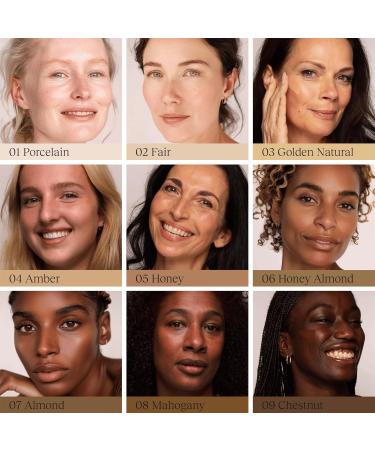 Wonder Foundation Serum - Gentle Coverage Tinted Face Serum for All Skin Types | Hyaluronic Acid & Squalane | Regenerating Long-Lasting Glow | 30ml Almond - International Shipping Available - Buy Online on GoSupps.com