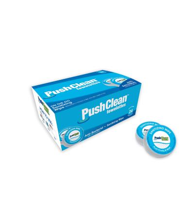 PushClean On the Go Sanitizing Wipes 24 pcs pack
