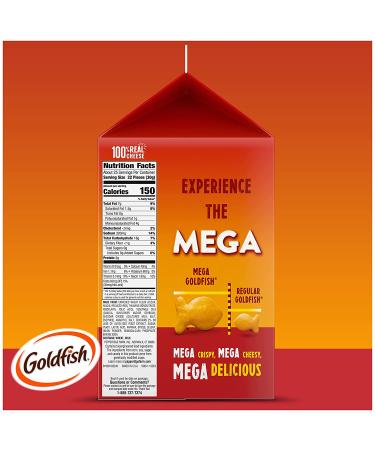 Goldfish Mega Bites Sharp Cheddar Crackers - 26.7 Oz Carton - Buy Online on GoSupps.com