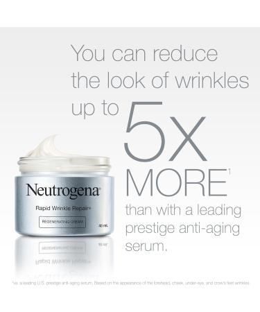 Neutrogena Rapid Wrinkle Repair Regenerating Cream - Retinol Face & Eye Moisturizer - Hyaluronic Acid Serum- 48 mL - Buy Online on GoSupps.com
