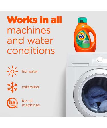 Tide Plus Febreze Freshness HE Turbo Clean Laundry Detergent - Botanical Rain Scent 132 fl oz 94 Loads | Shop Internationally - Buy Online on GoSupps.com