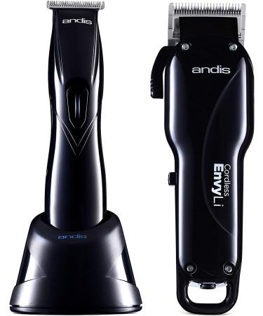 Andis Professional Cordless Fade Combo - Envy Lithium-Ion Clipper & Slimline Pro Li Trimmer Bundle with Neck Duster - Buy Online on GoSupps.com