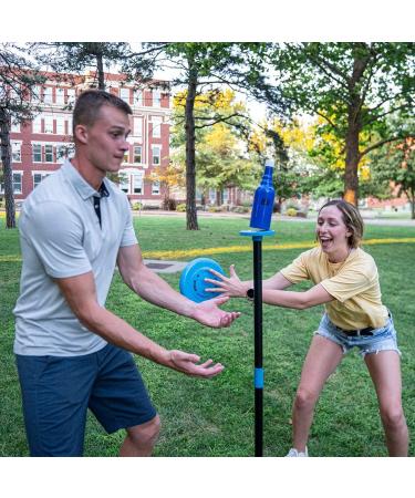 Dual Outdoor Frisbee Yard Game Set | Polish Horseshoes & Beersbee Combo | Fun for Adults and Family | Perfect for Beach, Backyard & Outdoor | Unbreakable Bottles Included - Buy Online on GoSupps.com