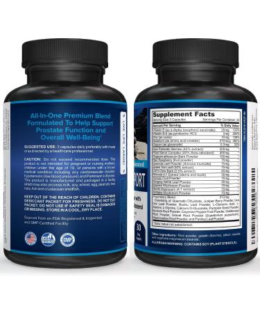 Potent Garden Prostate Support 33 Herbs Including Beta Sitosterol Pygeum and Saw Palmetto for Men Prostate Health Supplements for Men 90 Caps - Buy Online on GoSupps.com