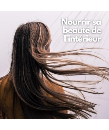 Nails and Hair | Beauty Growth Growth and Strengthening | Natural Supplement | Biotin + Zinc + Wheat Germ + Brewer's Yeast + Vitamins E B5 and B6 | 60 Capsules | English - Buy Online on GoSupps.com