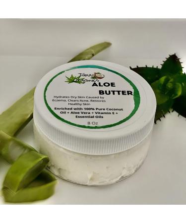 Aloe Vera Healing Butter | 100% Organic Sunburn Relief & Skin Hydration for Eczema Psoriasis Acne & Sensitive Skin - Buy Online on GoSupps.com