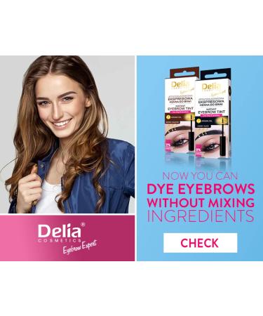  Delia Cosmetics Delia Cosmetics - Eyebrow Expert - Instant Eyebrow Tint - Brown - Express One Component Tint - One step in just 5 minutes. With argan oil 0% oxidants 20 applications 6 - Buy Online on GoSupps.com