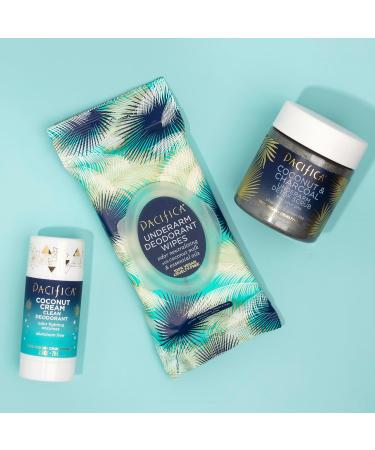 Pacifica Beauty Coconut Milk & Essential Oils Underarm Deodorant Wipes Helps Remove Odor Aluminum-Free Vegan & Cruelty-Free 30 Wipes (4-Pack) Coconut Milk & Oil - Pack of 4 - Buy Online on GoSupps.com
