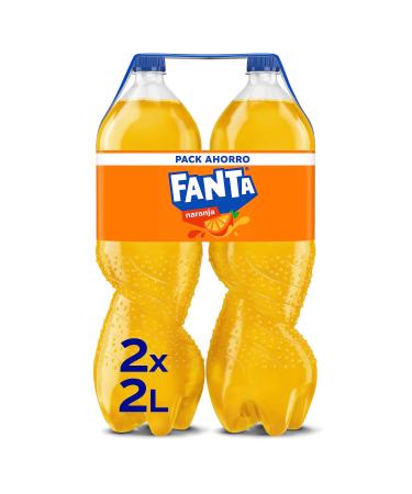 Refresco Familiar de Naranja Fanta pack 2 Botellas 2 litros