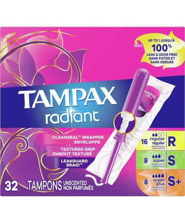 Tampax Radiant Plastic Regular Super - Buy Now! - Buy Online on GoSupps.com