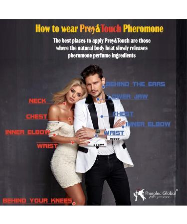 Prey & Touch Pulse Point Pheromone for Women - Extra Strength Pheromone - Perfume for Women with Long-lasting Scent - Travel Size - 0.34 Fl. Oz - Buy Online on GoSupps.com