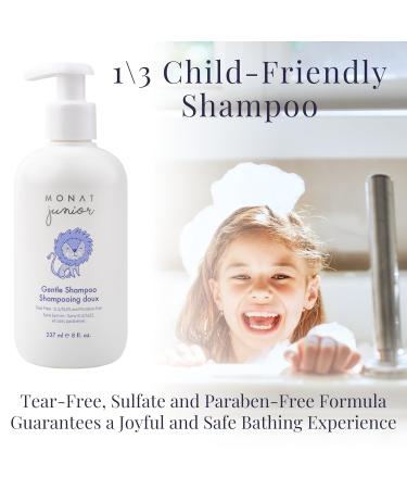 MONAT Junior 3-in-1 Hair Care System for Kids - Gentle Shampoo Conditioner & Detangler | 8 fl. oz./6 fl. oz. - International Shipping - Buy Online on GoSupps.com