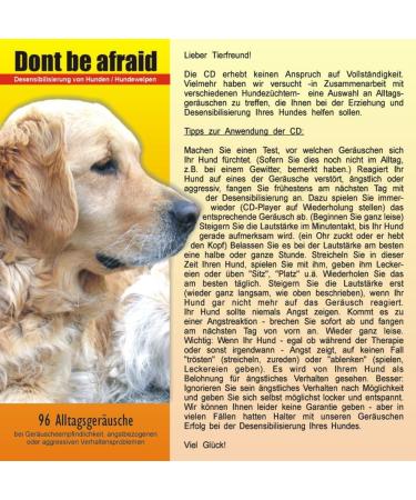 Desensitization CD for Dogs Puppies Cats & Horses - 96 Everyday Sounds | Don't Be Afraid - Buy Online on GoSupps.com