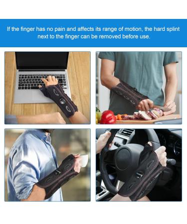 Wrist Brace with Thumb Spica Splint for De Quervain's Carpal Tunnel & Arthritis Relief - Right Hand Support for Tendonitis Sprains & Fractures - Buy Online on GoSupps.com
