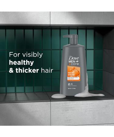 Dove Men+Care Lot de 4 shampoings et apr s-shampoing fortifiants 2 en 1 Nettoie et purifie les cheveux pais et forts renforce et recharge Hair Vigor 720 1 g - Buy Online on GoSupps.com