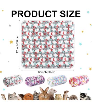 Buy NAMALU 4 Waterproof Guinea Pig Fleece Ceiling Inserts | Reusable Pipi Pads for Small Dogs & Guinea Pigs - Moon Star Pattern 30x30 cm - Buy Online on GoSupps.com