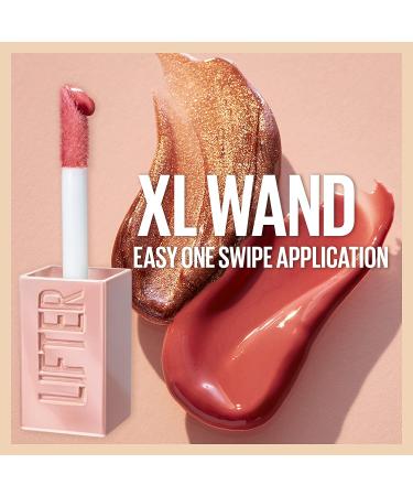 Maybelline Lifter Gloss Hydrating Lip Gloss with Hyaluronic Acid - Gold Warm Neutral - 0.18 oz - Buy Online on GoSupps.com
