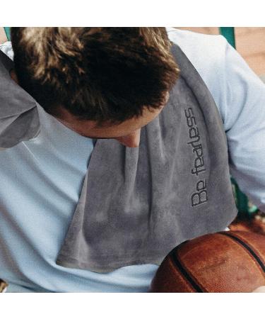 Wuwahold Microfiber Gym Towels 3 Pack - Exercise, Fitness, Sports & Workout Towels - 380 GSM 15 x 31 Bath Towels in Grey, Blue, Purple - Buy Online on GoSupps.com