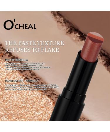 O'CHEAL Lot de 4 crayons de fard paupi res d grad de trois couleurs - Effet mat - Brillant - Imperm able - Longue dur e - Convient pour le maquillage quotidien - Buy Online on GoSupps.com