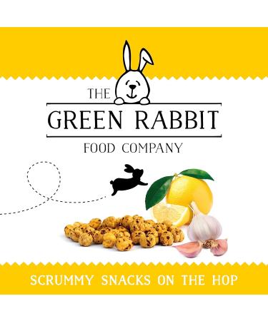 The Green Rabbit Gluten Free Roasted Chickpeas Garlic & Lemon Flavour - Healthy Snacks High in Plant-Based Protein & Fibre - Low in Fat Sugar & Calories - Vegetarian & Vegan Friendly - 6 Packs x 60g - Buy Online on GoSupps.com