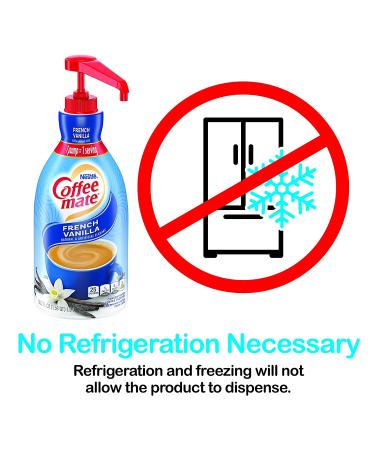 Nestle Coffee mate French Vanilla Liquid Pump Creamer 50.7 Fl Oz (Pack of 2) - Non-Dairy, No Refrigeration Needed - Buy Online on GoSupps.com