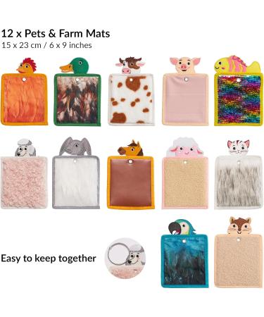 Buy Sensory Mats for Children - Tactile Tiles for Autism Learning & Play | 12-Pack Sensory Pads & Mats for Kids - Buy Online on GoSupps.com