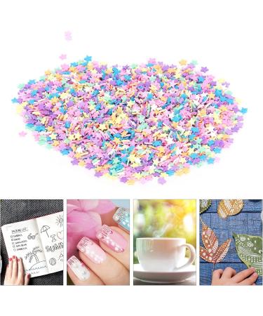 30g Star Polymer Slices Soft Clay Slices Resin Slices Nail Art Slices Supplies Star Clay Slice Colorful Art Crafts for HandMade Nail Decorations - Buy Online on GoSupps.com