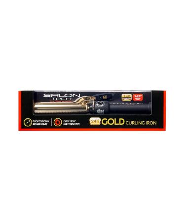 Salon Tech 1.25 Inch 24K Gold Curling Iron - Professional Hair Styling for Salon Quality Curls - Buy Online on GoSupps.com